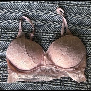 PINK lace bra